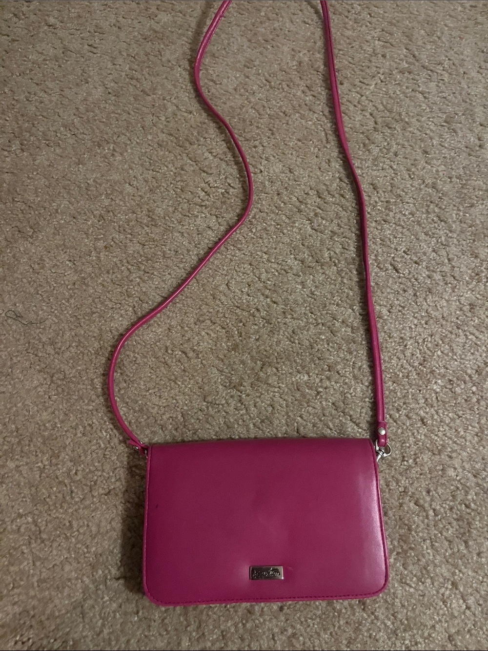 Burton Fuchsia Crossbody Wallet Bag